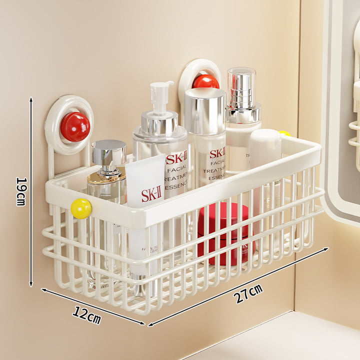 Saugnapf-befestigter belüfteter Badezimmerdusche Caddy Korb Organisator