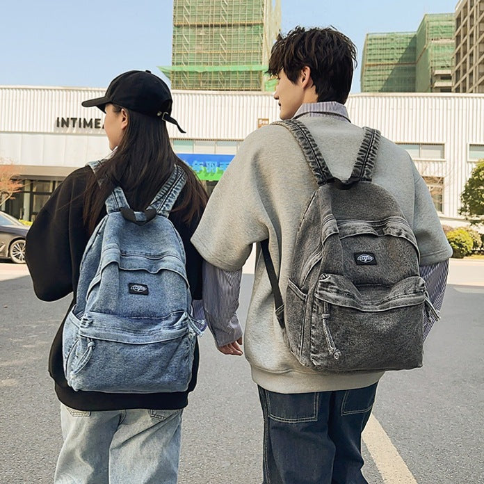 Denim-Stoff Freizeit-Rucksack Karnz