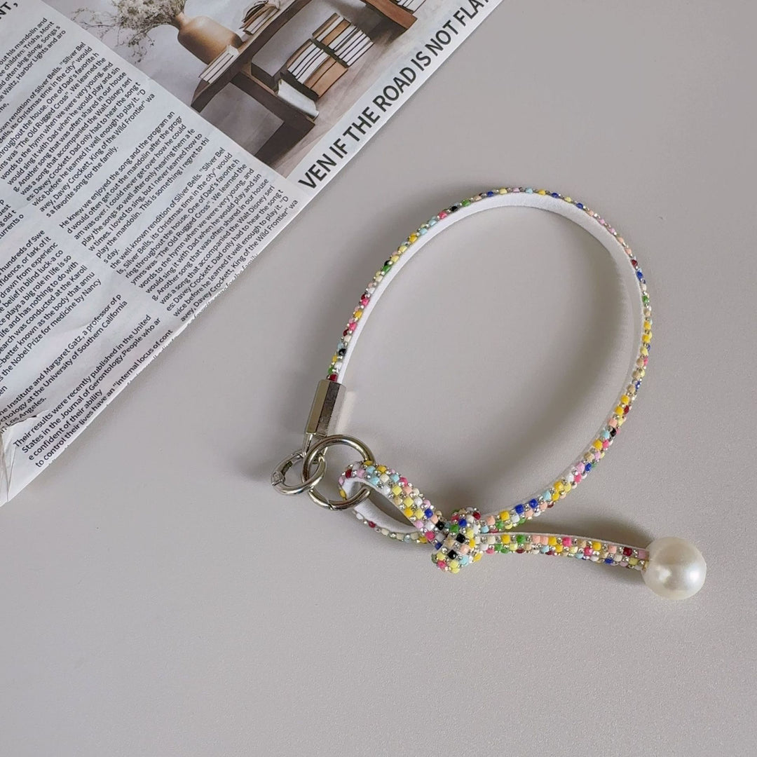 Elegante geknotte Perlenarmband-Band Karnz