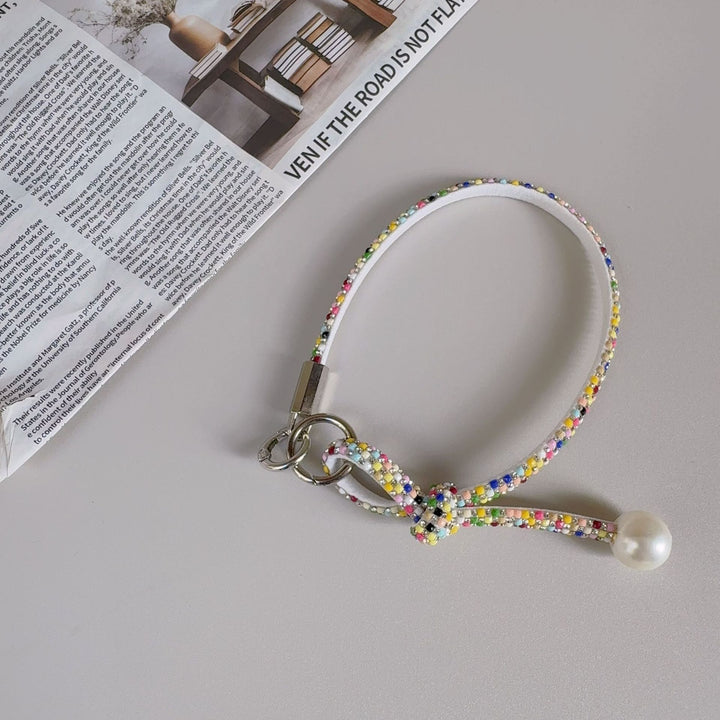 Elegante geknotte Perlenarmband-Band Karnz