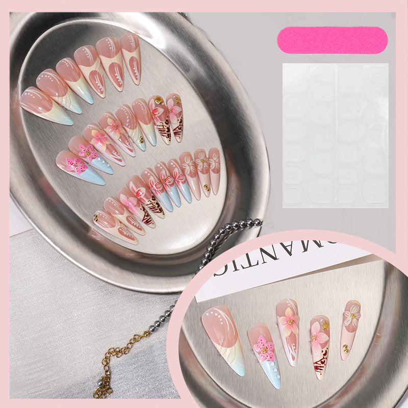 Floral Art Press-On Nagelspitzen Set Karnz