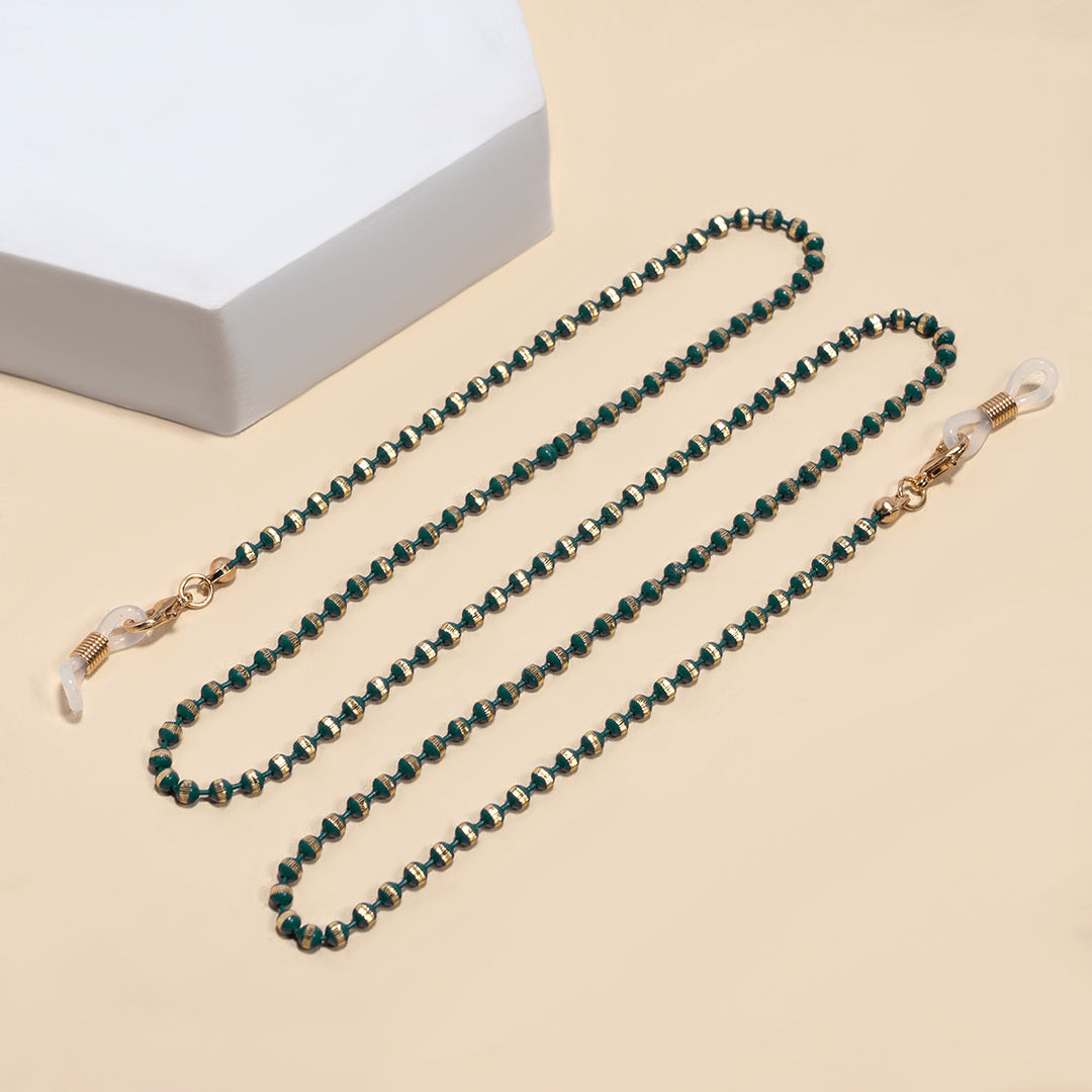 Elegante Perlen Brillenhalter Kette Karnz
