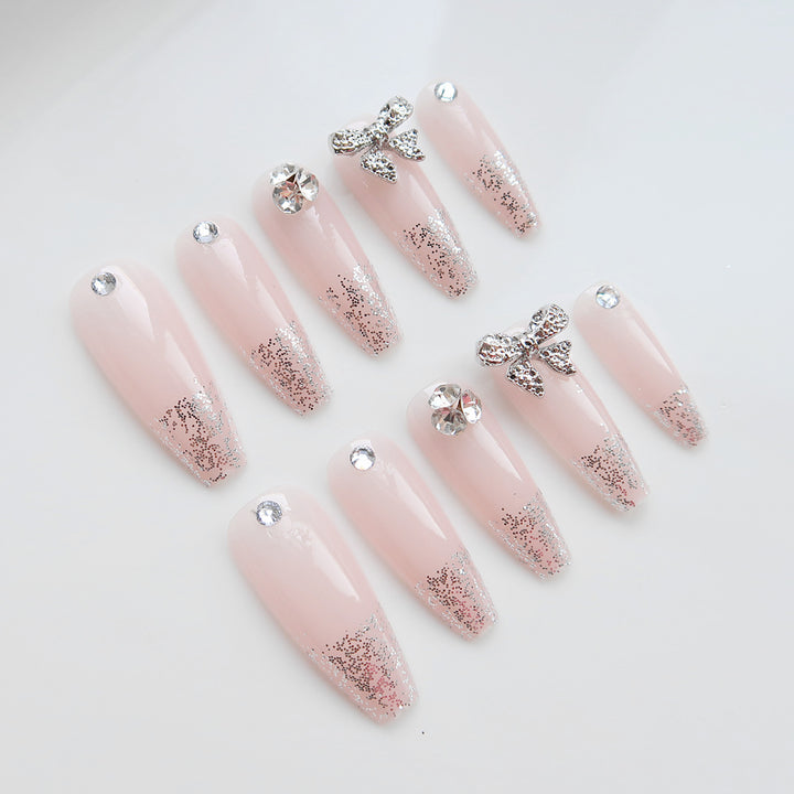 Glamouröse Glitzer-Presse-Nagel-Set