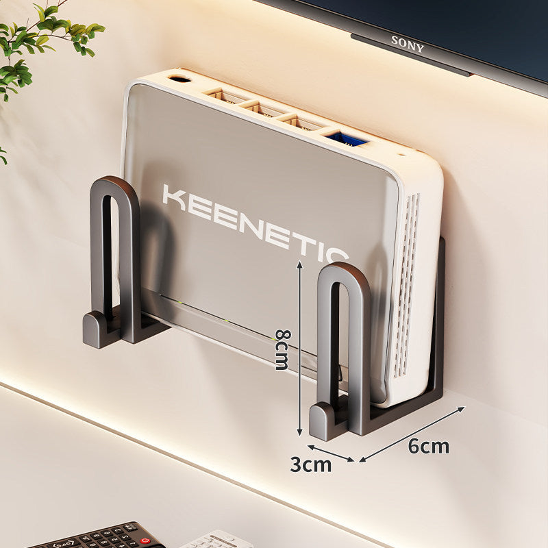 Kompakte vertikale Router-Wandhalterung Organizer