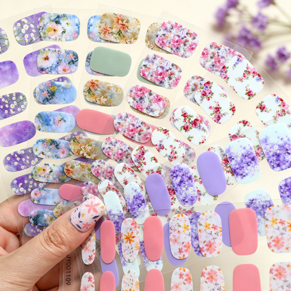 Blumendesign-Nagelwraps