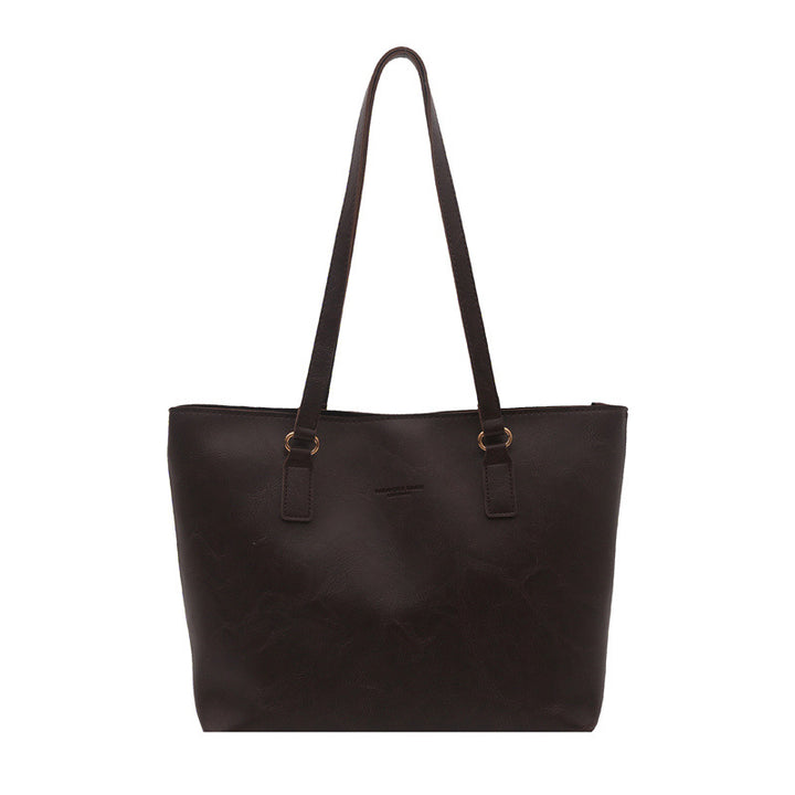 Klassische Vegane Leder Schulter Tasche