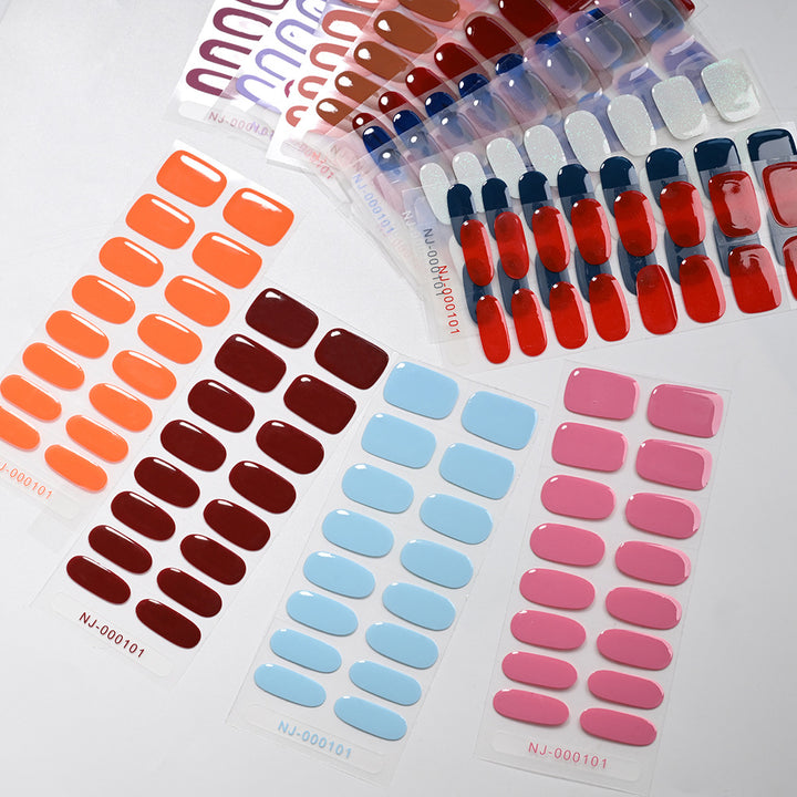 Hochglänzende Gel-Nagel-Wraps