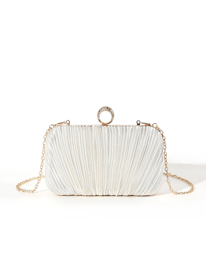 Faltbare Metallic Abend-Clutch