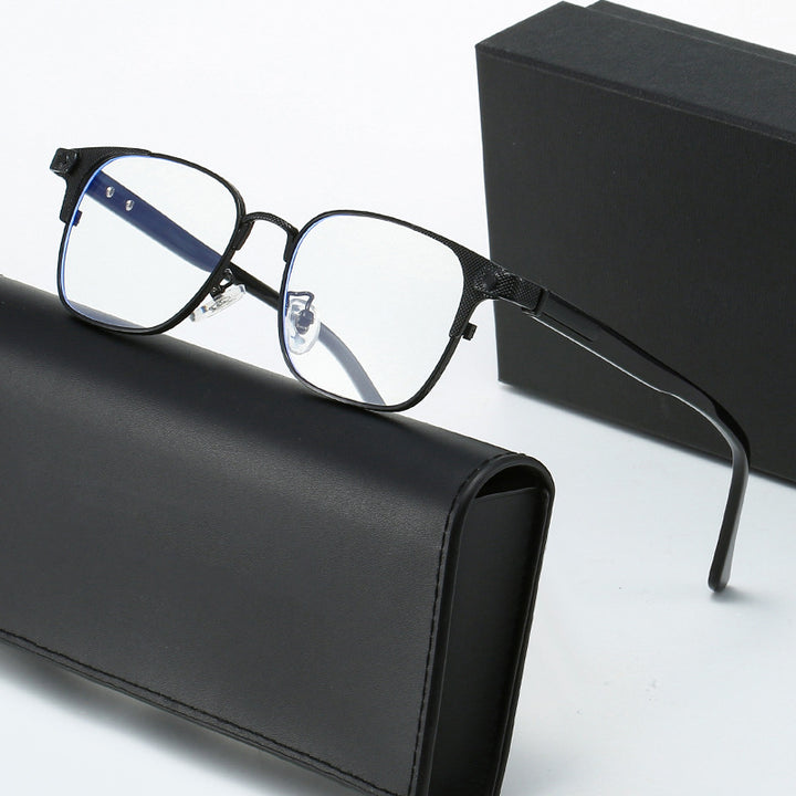 Damen modische Korrektionsbrille mit filigranem Metallrahmen Karnz