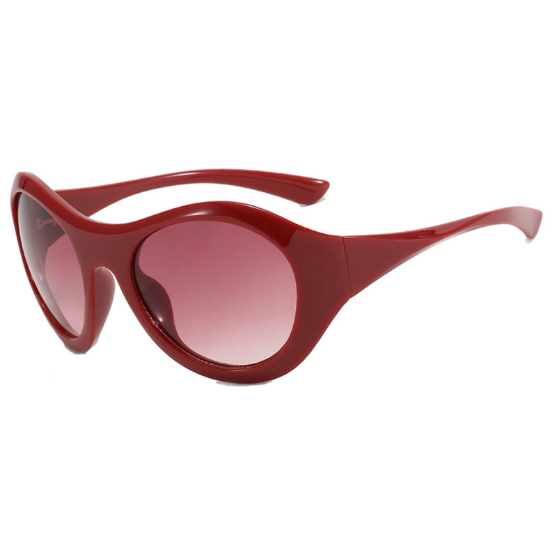 Damen Retro-inspirierte Sonnenbrille mit oversized Rahmen und schützenden Gläsern Karnz