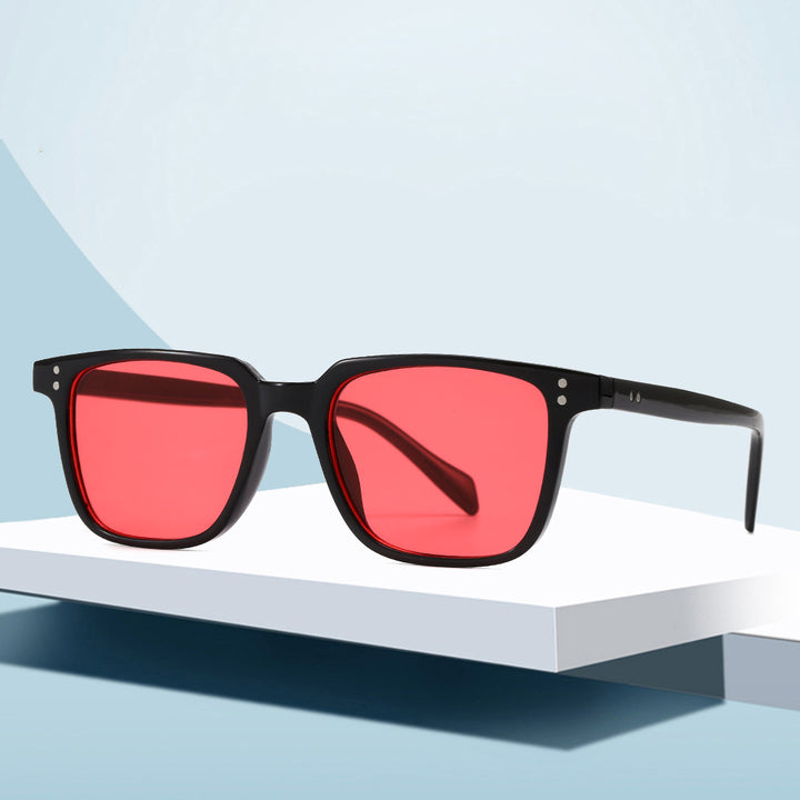 Damen modische quadratische Sonnenbrille mit einzigartigen Gläsern Karnz