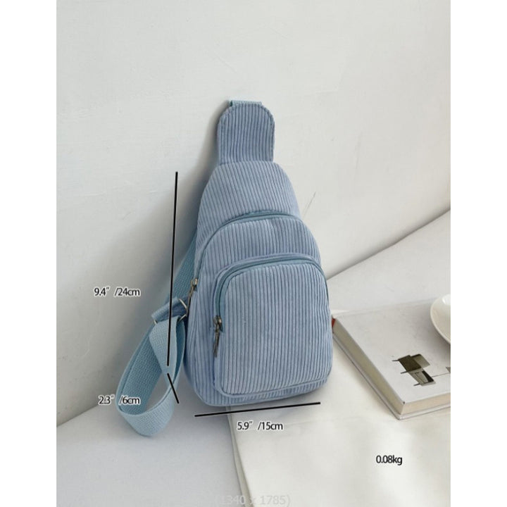 WoMulti-Fächige Corduroy Sling Bag Karnz