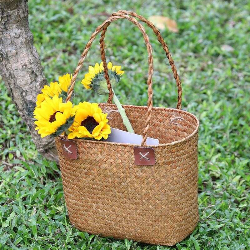 Damen Strapazierfähige Basttasche Karnz