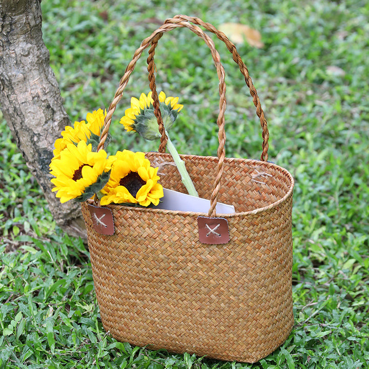 Damen Strapazierfähige Basttasche Karnz