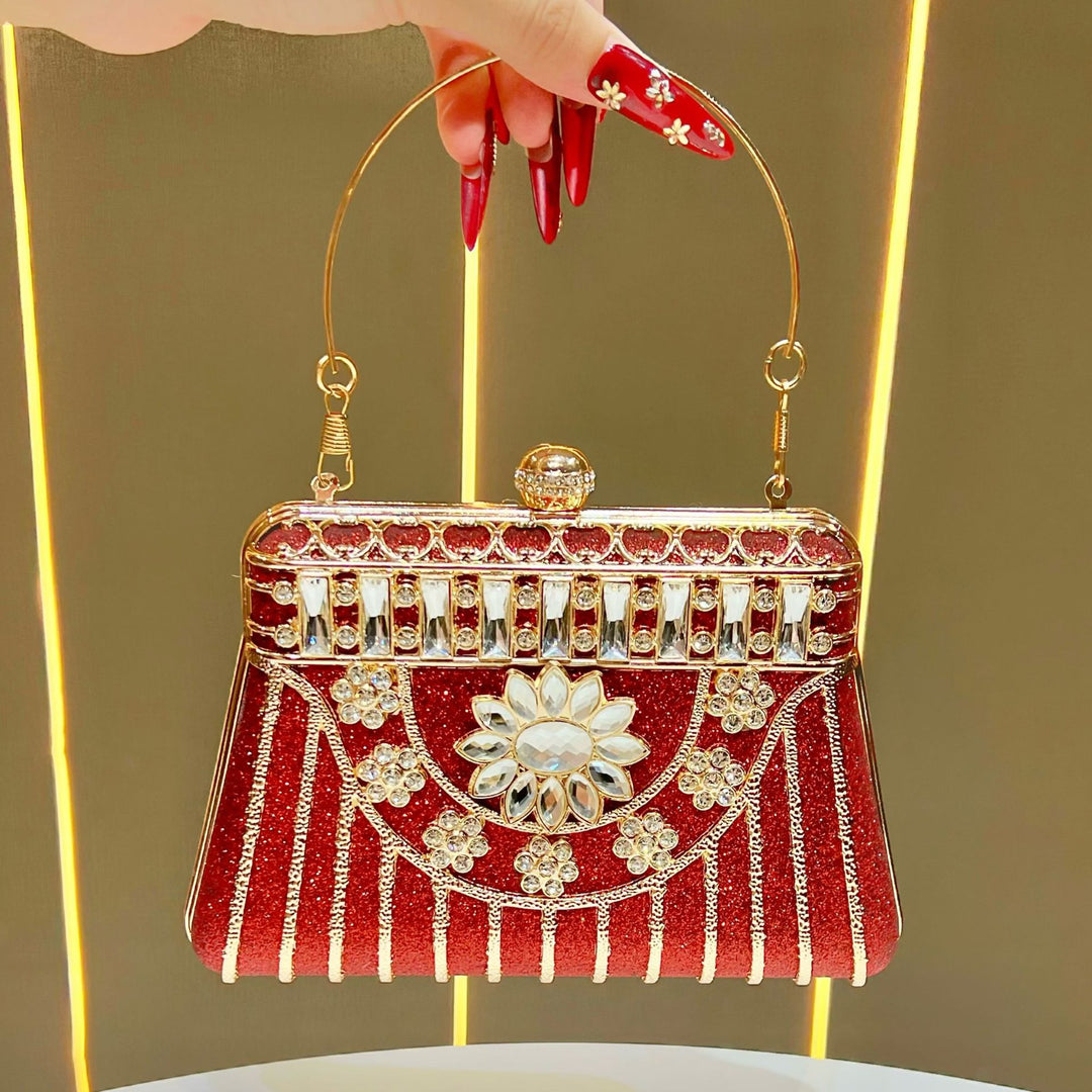 Vintage-inspirierte Abendhandtasche