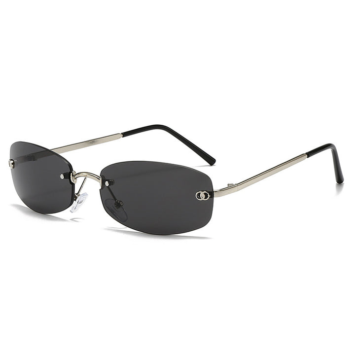 Stylische moderne rechteckige Sonnenbrille