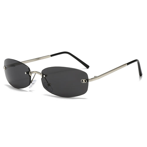 Stylische moderne rechteckige Sonnenbrille