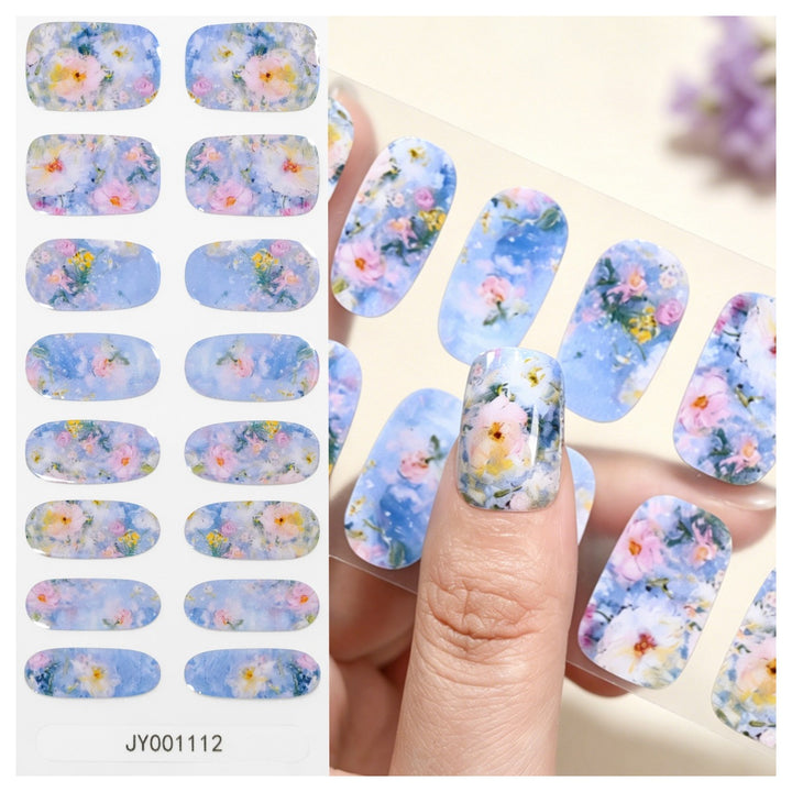 Blumendesign-Nagelwraps