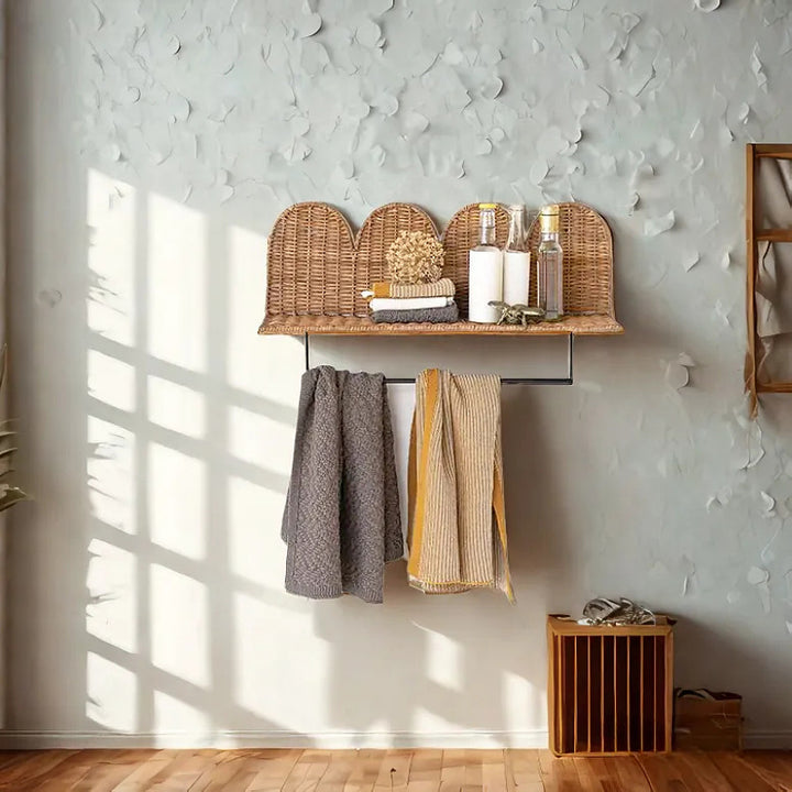 Wandregal mit geflochtenem Design Karnz