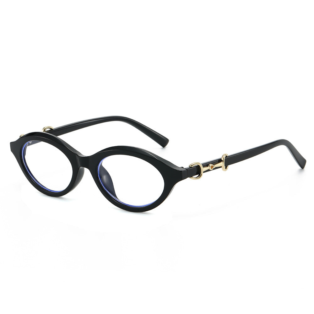 Modische Retro Oval Sonnenbrille Karnz
