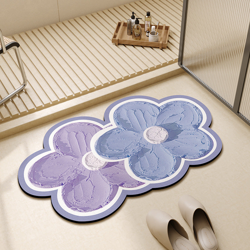 Florale Form Badezimmermatte