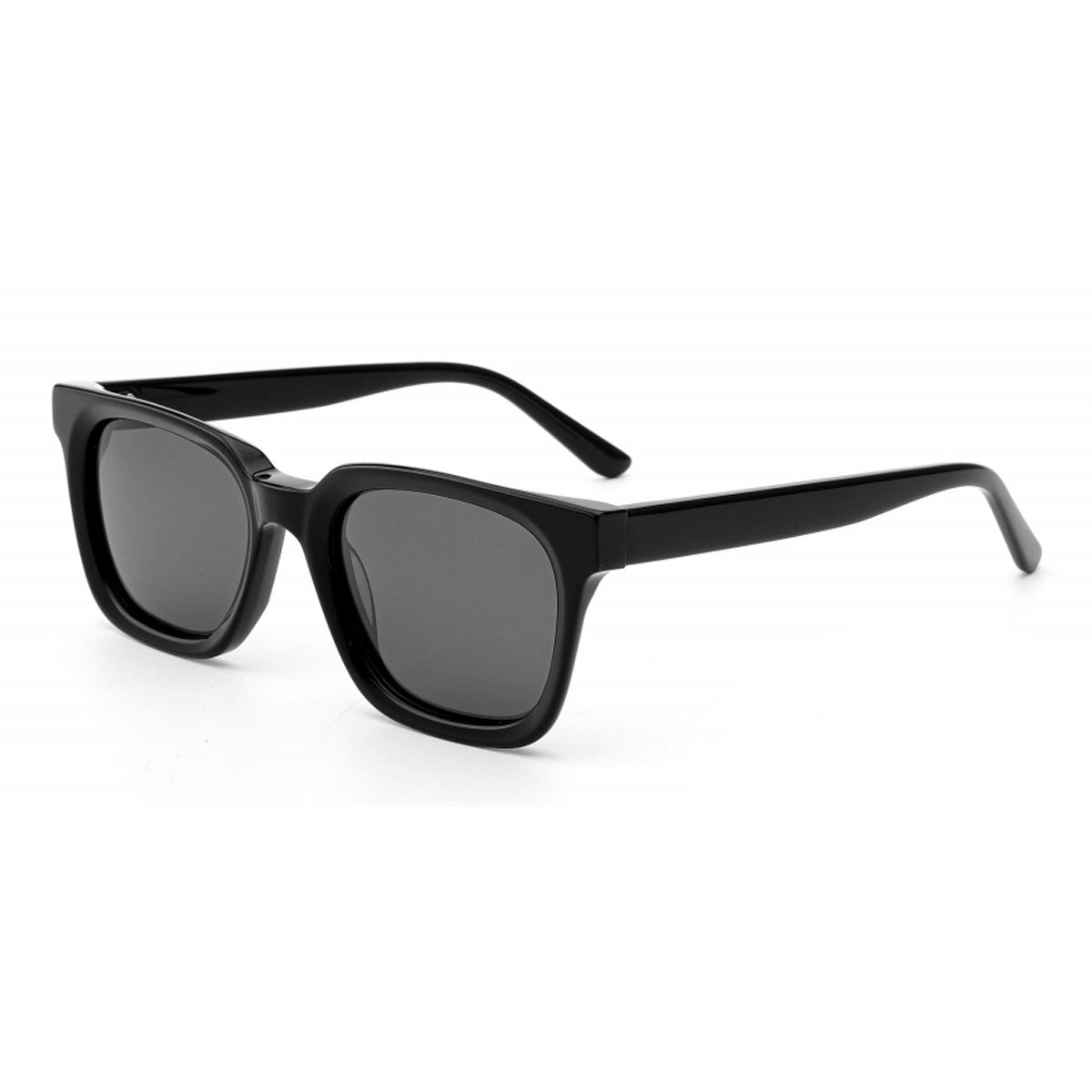 Damen stilvolle Sonnenbrille mit breitem, rechteckigem Rahmen und UV-Schutz Karnz