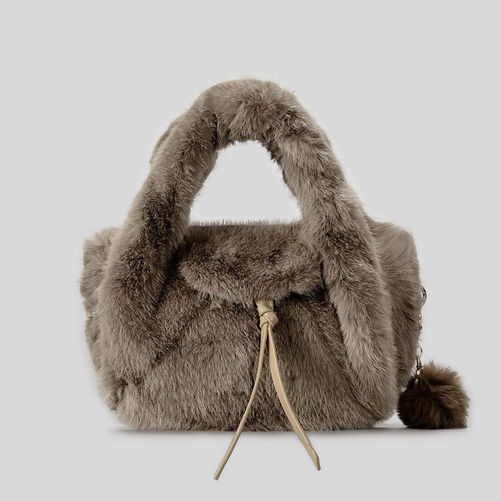 Luxuriöse Kunstpelz-Handtasche