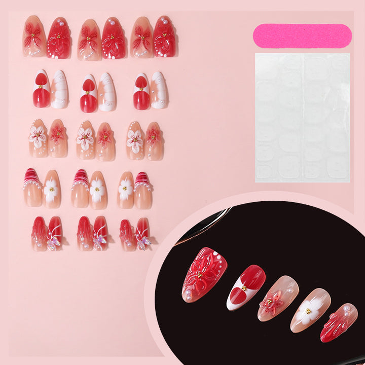 3D Dekorative Press-On Nagelset Karnz