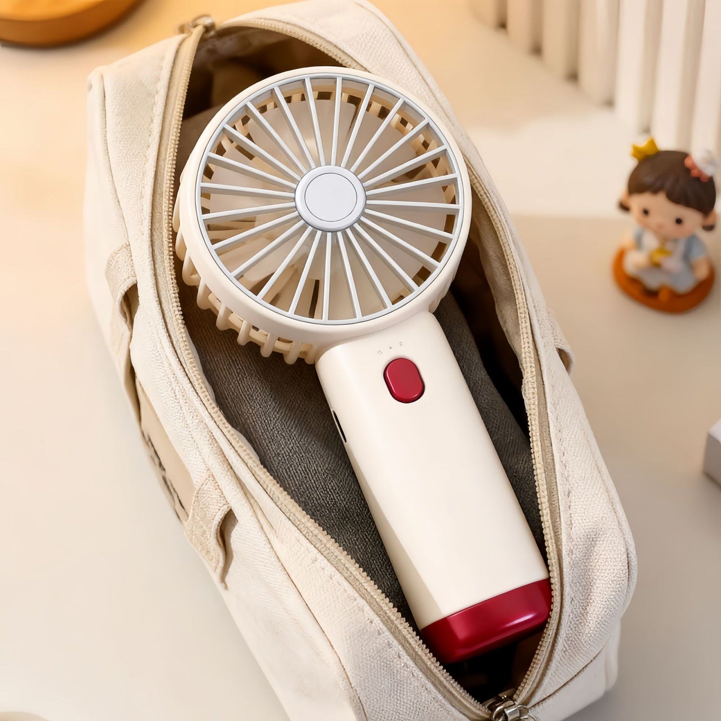 Damen Tragbarer Handventilator mit USB-Anschluss und ergonomischem Design Karnz