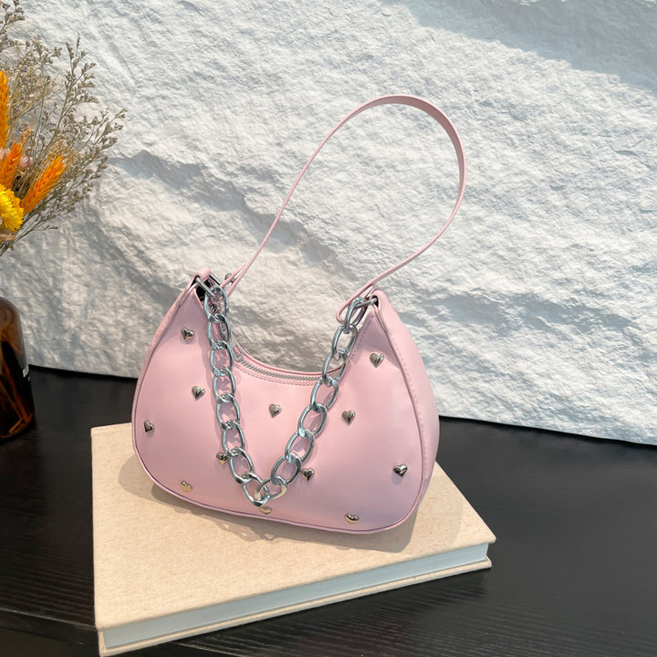Chic Herz-Verzierte Schultertasche Karnz