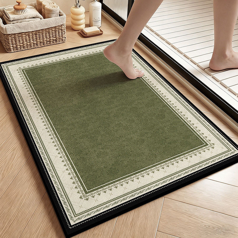 Vintage Botanische Florale Badematte