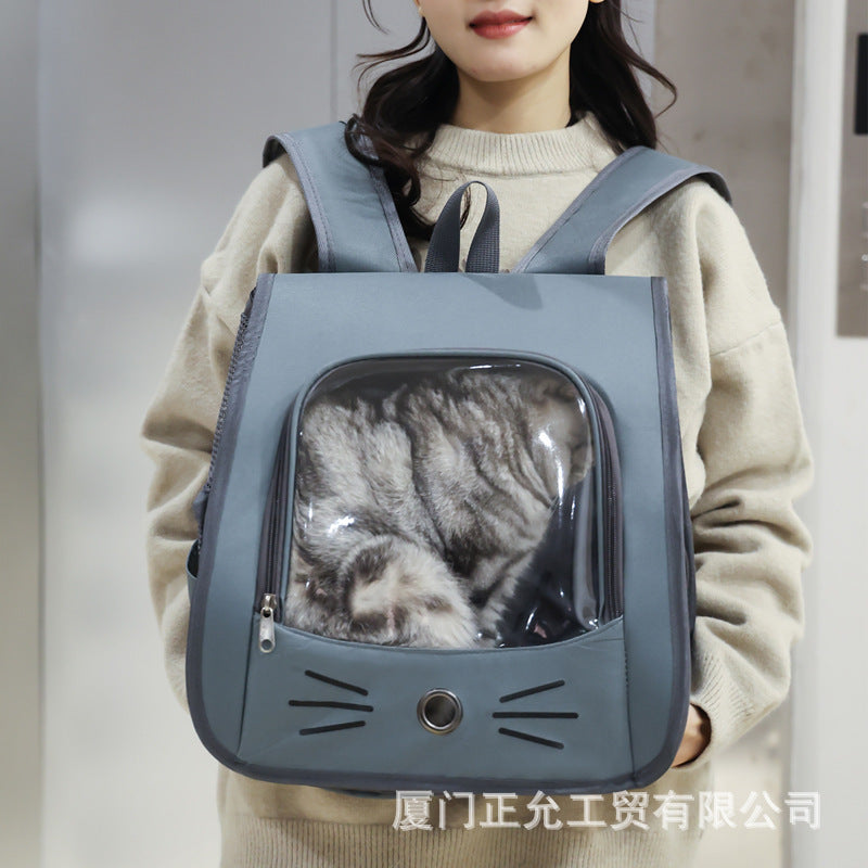 Unisex Haustier-Rucksack mit transparentem Sichtfenster Karnz
