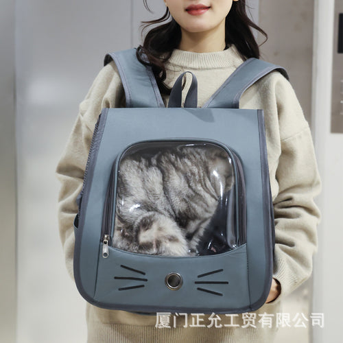 Unisex Haustier-Rucksack mit transparentem Sichtfenster Karnz