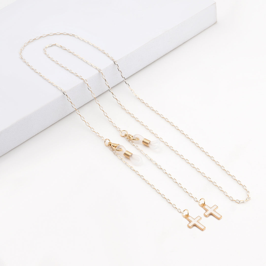 Elegante geometrische Brillenchnur Karnz