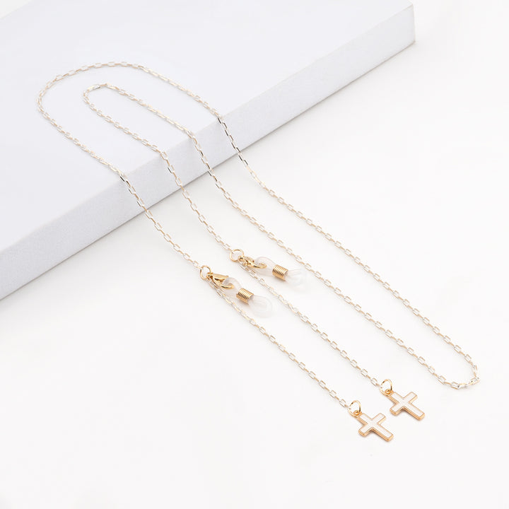 Elegante geometrische Brillenchnur Karnz