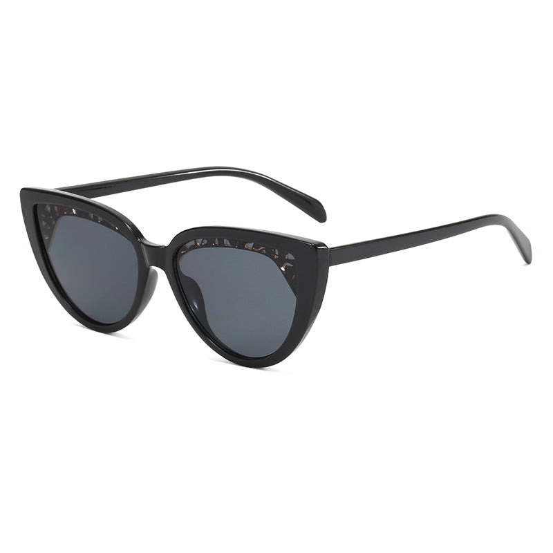 Damen glamouröse Katzenaugen Sonnenbrille Karnz