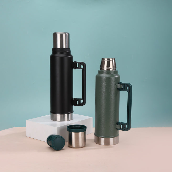 Unisex Isolier-Trinkflasche mit Handgriff Karnz
