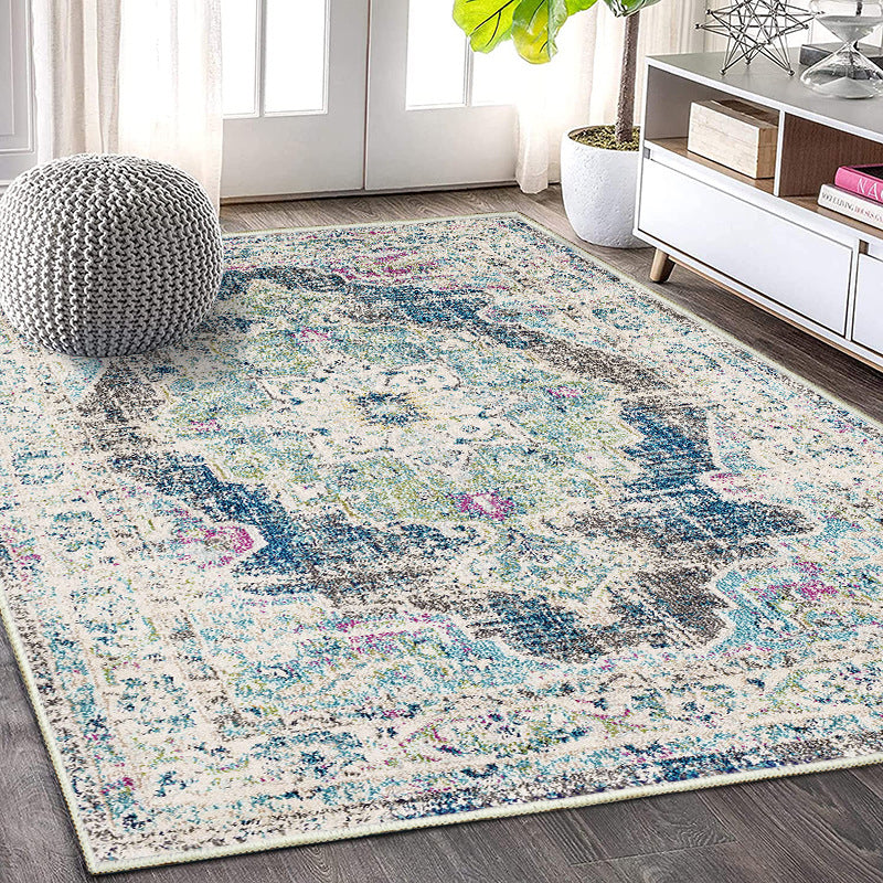 Vintage Floral Pattern Bereich Teppich Karnz