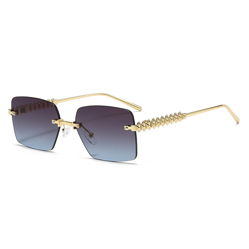 Damen extravagante quadratische Brille Karnz