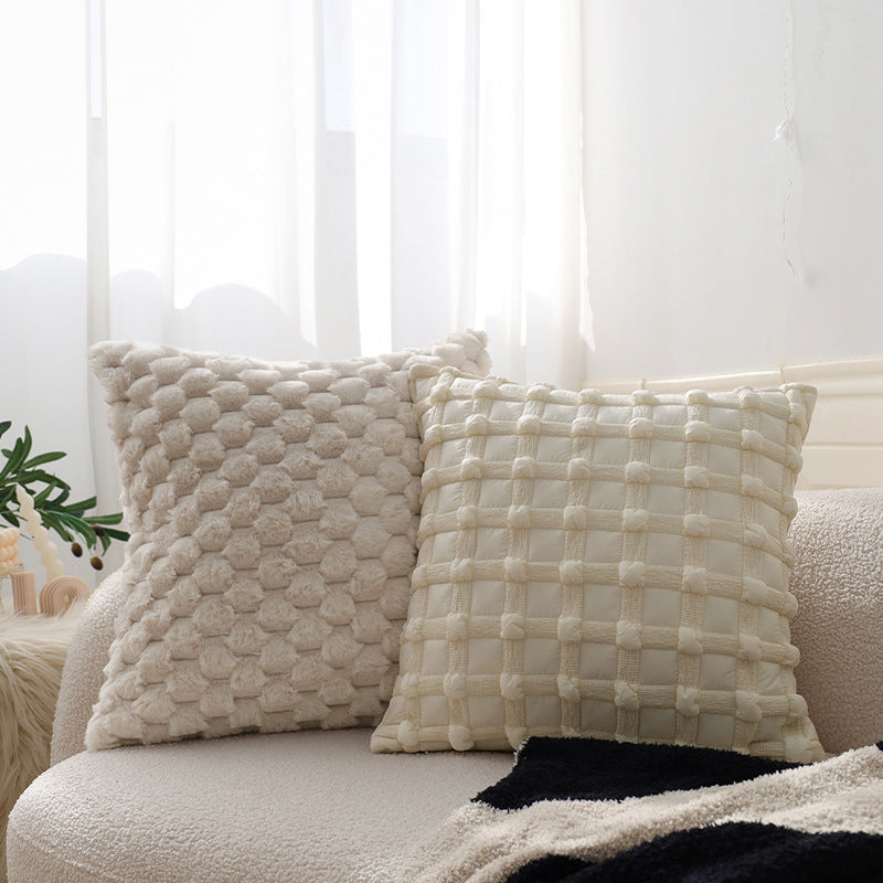 Kuschelkissen im Teddyfell-Stil Karnz