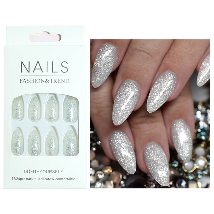 Sparkling Glamour Stiletto Press-On Nails Karnz