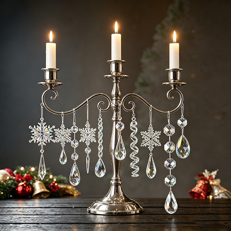 Kristall Schneeflocken Ornament Set