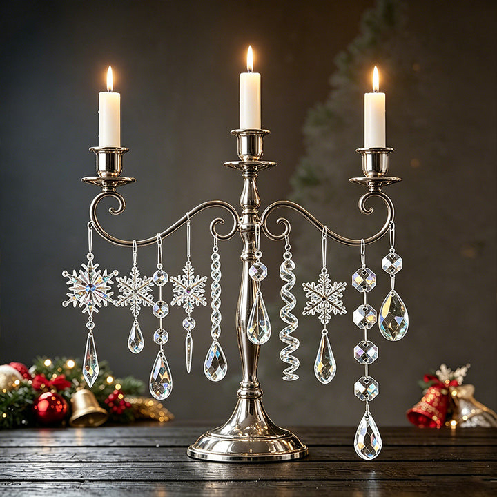 Kristall Schneeflocken Ornament Set