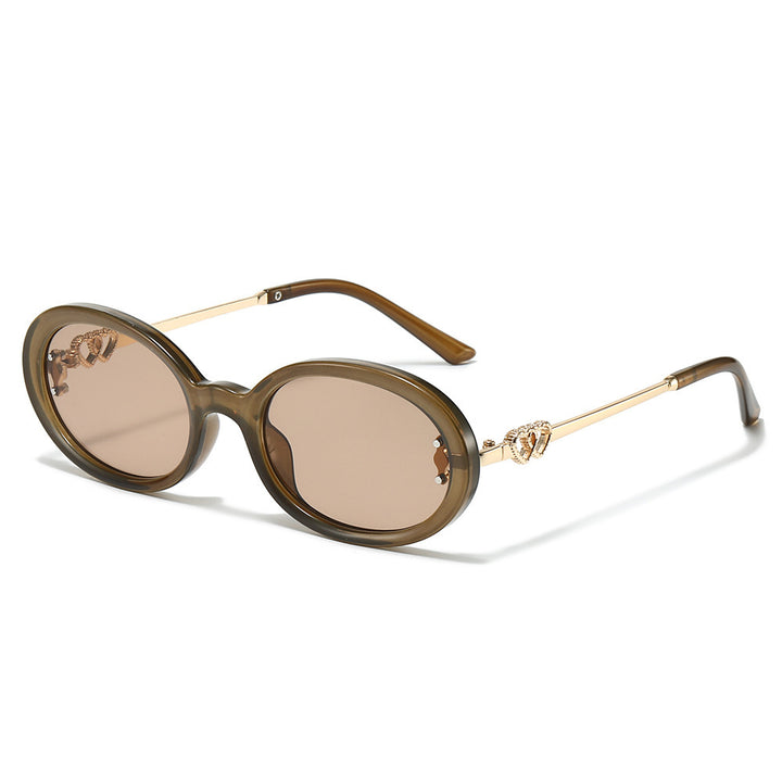 Elegante Shield Sonnenbrille mit dekorativen Metalldetails Karnz