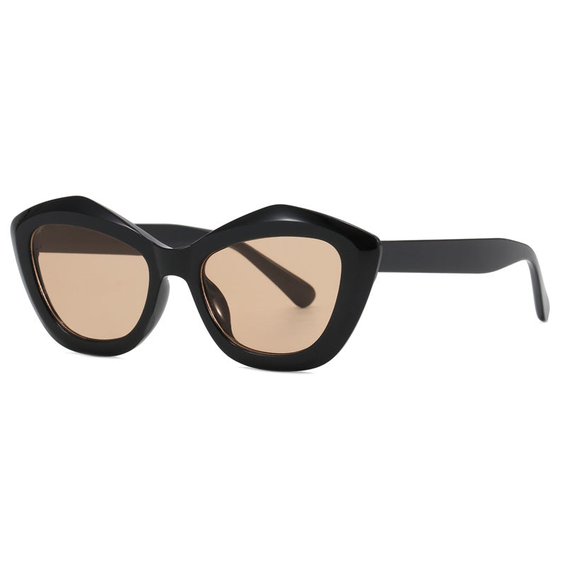 Damen Cat-Eye Sonnenbrille mit stylischem Leopardenmuster Karnz