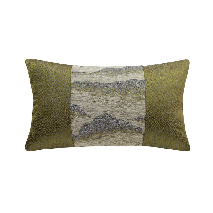 Edles Kissen mit Bergmotiv