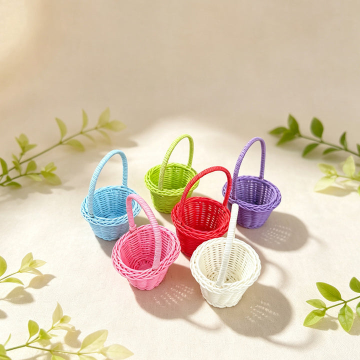 Dekorative Miniatur Geflochtene Korb Karnz