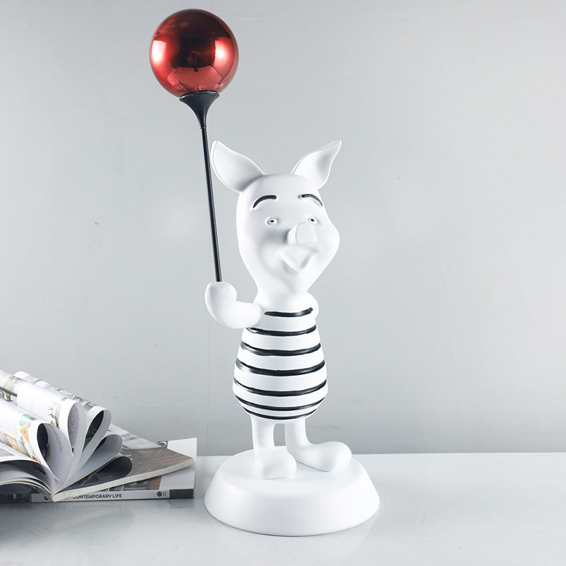 Launische dekorative Schweinfigur