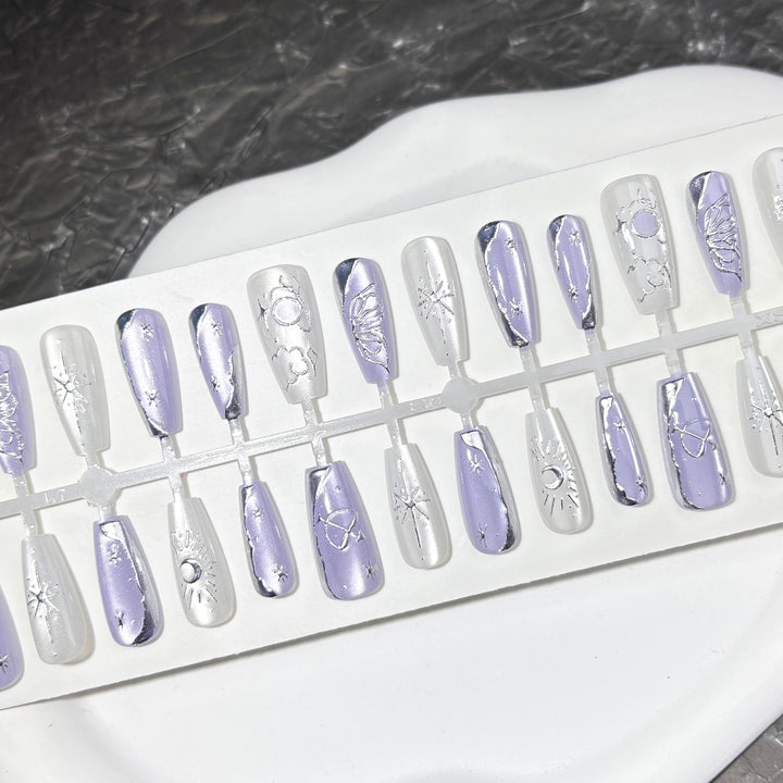 Himmels-Themen Press-On Nagelkunst Set