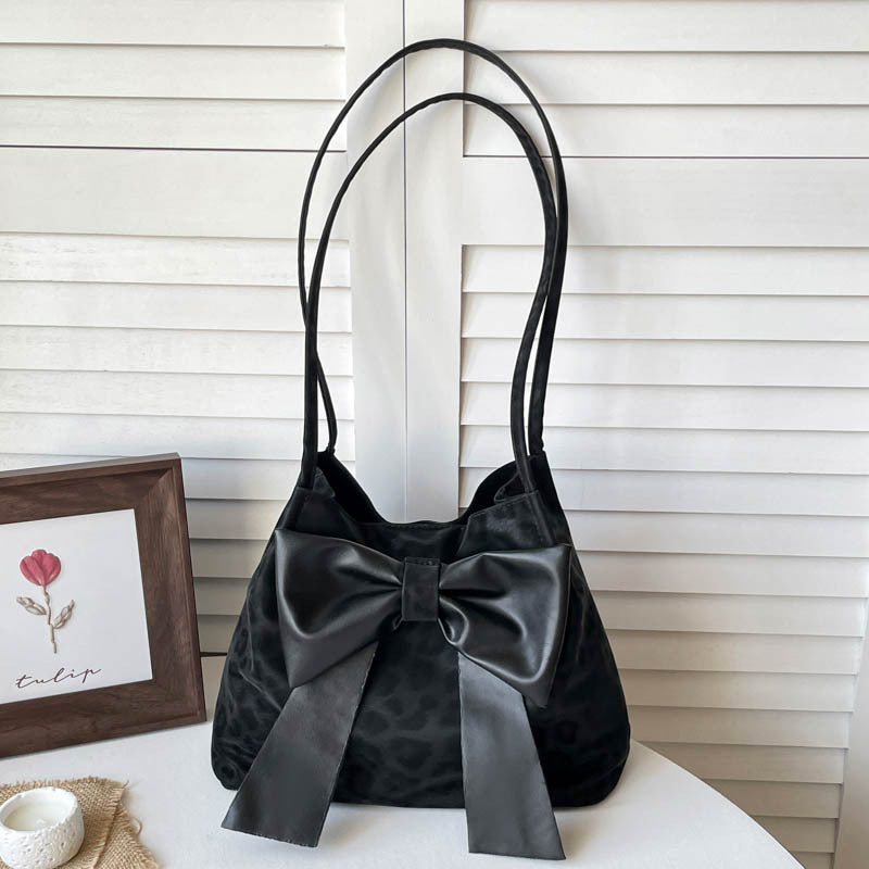 Chic Bogen-Akzent Eimer Handtasche